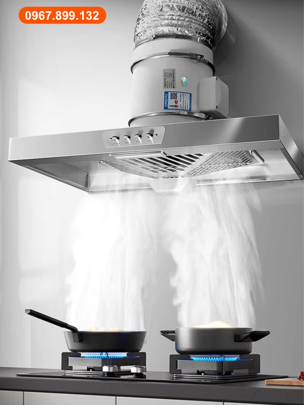 Quạt hút mùi bếp HMB-200P ( Combo quạt và máng hút ) 2