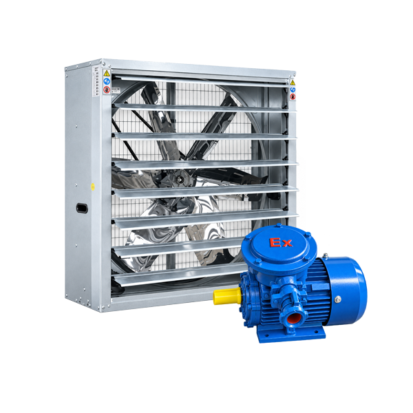 Quạt thông gió vuông 400x400 phòng nổ